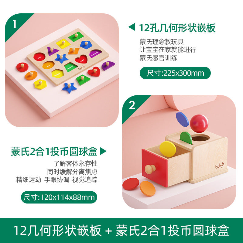 Montessori Shape Matching Puzzle Toy for Toddlers