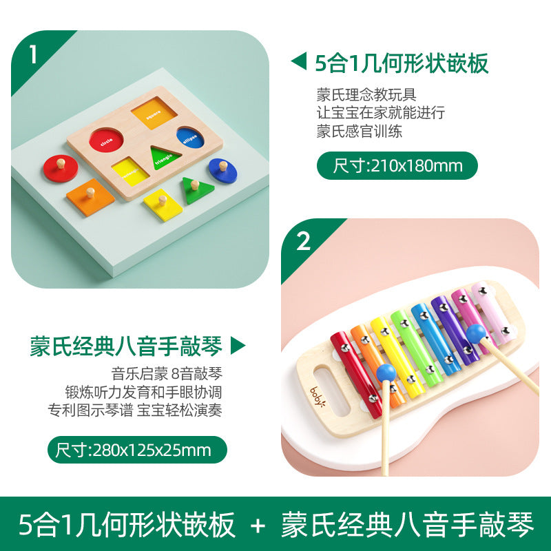 Montessori Shape Matching Puzzle Toy for Toddlers